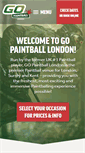 Mobile Screenshot of gopaintball.co.uk
